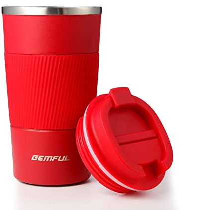 GEMFUL 510ml Isolierbecher Edelstahl Kaffeebecher für unterwegs und zu Hause