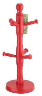 Acense Mug Tree Cup Holder Kitchen Mug Holder for Coffee Mugs & Tea Cups (Red)