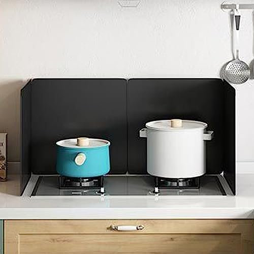 RIFWOVE Protector Salpicaduras Cocina Protector Antisalpicaduras Antiadherente De Lados De Grasa De Cocina Accesorios De Cocina Cubre Salpicaduras De Sartén, Cocina Vitrocerámica O Gas