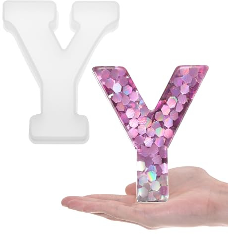 sourcing map Large Letter Y Resin Molding 6 3D Capital Alphabet Mould