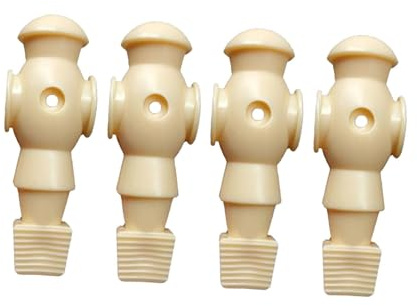 DimyFew 4 Figuras de Futbolín de 1,6 Cm para Juegos de Mesa, Beige