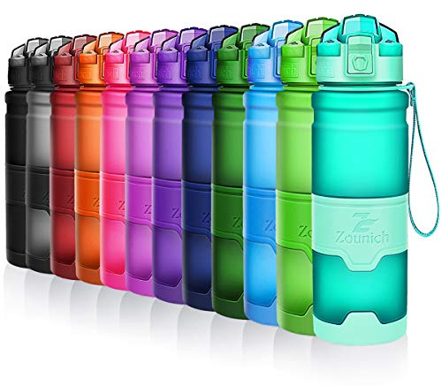 Bottiglia d'acqua sportiva palestra borraccia senza BPA in plastica tritan 1l/700ml/500ml/400ml,bottiglie bambini, sport,scuola,bici,Viaggio, trekking, a prova di perdite borracce, un clic aperto