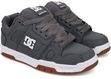 DC Shoes Uomo Stag Basket, Gum Grigio, 46.5 EU, Grigio, 46.5 EU