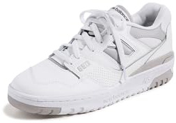 New Balance Women's 550 Sneakers, White Grey, 7