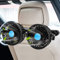 Aceshop 12V Ventilator 4 Doppelkopf Auto Ventilator Leise Auto Kühlventilator Lüfter für Auto Mini Ventilator für Rücksitz Autositz-Ventilator, 12 Geschwindigkeiten, 2,3 m Zigarettenanzünder Kabel