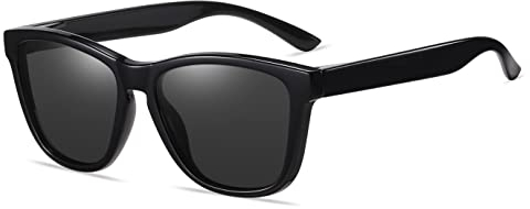 AMEXI Sonnenbrille-Herren-Damen-Polarisiert-Rechteckig-Sonnenbrillen Unisex Retro Klassische Vintage Polarisierte Brille UV400 Schutz Classic Sunglasses Eckig für Fahren