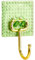 Ganchos Adhesivos para Pared, 4 UNIDADES, Enganches Pared Para colgar, Potentes Transparentes, Impermeables, para Abrigos, Bufandas, Toallas, Bolsos, Llaves en Oficina, Cocina, Baño (verde)