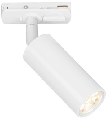 BRILONER - Sistema per binario Faretto LED, dimmerabile, orientabile, accessorio, tracklight, faretto LED, spot da soffitto, lampade, plafoniera, 40x100mm (DxH), bianco