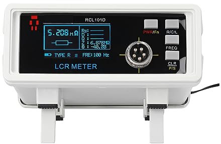 Tester Batterie, 101D Benchtop Digital Bridge Tester Misuratore da tavolo Misuratore di capacità Resistenza Impedenza Induttanza Misuratore,Tester Pile