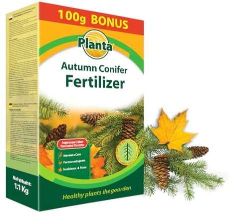 Autumn Conifer Fertiliser 1kg – PK Granules for Evergreens – Strengthens Trees Before Winter – No Nitrogen – Ideal for Spruce, Pine, Fir, Thuja & All Conifers