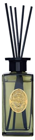M&SENSE 6.3 oz Large Reed Diffuser Set | Lime+Basil Scent Oil Diffuser with Sticks | Hotel Collection Non-Toxic Home Fragrance |for Bedroom Bathroom Living Room