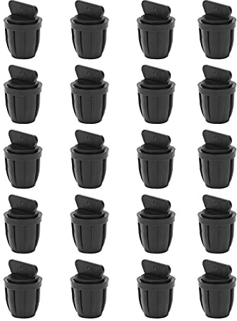 Dioche Tubo de Riego de 11 Mm 20 Tapones de Extremo de Manguera 8/11 con Cerradura para Tubos de Riego por goteo: Conector de Púas Duradero, Fácil Instalación, Ideal para Jardines, Invernaderos y