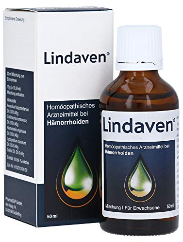 Lindaven Tropfen - natürliches Arzneimittel bei Hämorrhoiden - diskrete Behandlung von innen - 50 ml