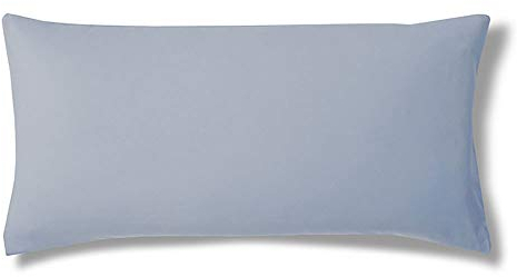 ESTELLA Kissenbezug Satin | Azur | 40x80 cm | ideale Passform und praktischer Reißverschluss | trocknerfeste und seidig glänzende Kissenhülle aus 100% Baumwolle