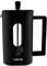 Café Olé BVP-06F Kaffeebereiter Kaffeepresse aus Kunststoff und Glas – Viereckig, Schwarz, Tamper aus Edelstahl, 600ML, für 5 Mokkatassen geeignet, 600 milliliters