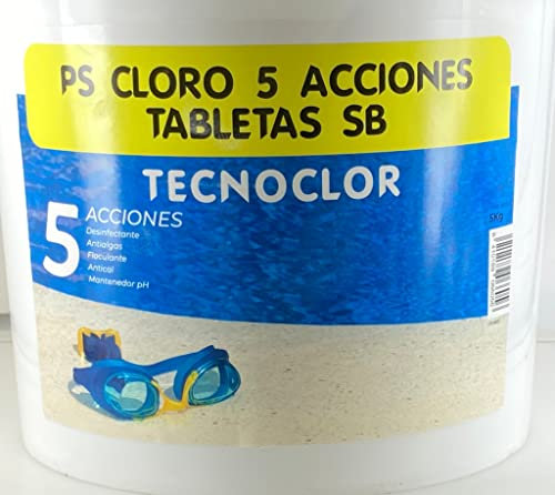 PS Cloro Tabletas 5 Acciones SB TECNOCLOR. Envase 5 Kg.