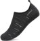 SMITWORLD Herren Badeschuhe Wasserschuhe Schnell Trocknend, Damen Barfuss Schuhe Schwimmschuhe für den Strand Pool Kajakfahren (Schwarz, 43 EU)