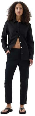 GAP Womens Downtown Khaki Pant True Black 10P