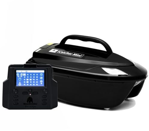 BearCreeks iPilot20 Karpfenangeln Köderboot mit GPS-Autopilot und optionalen Echolot und Fischfinder Farbe Schwarz, Größe TOSLON TF520 Fischfinder