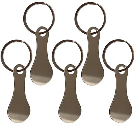 5 Stück Einkaufswagenchip,Einkaufschip SchlüSselanhäNger,EinkaufswagenlöSer,Abziehbarer Einkaufswagenchip Einkaufswagen SchlüSselanhäNger…