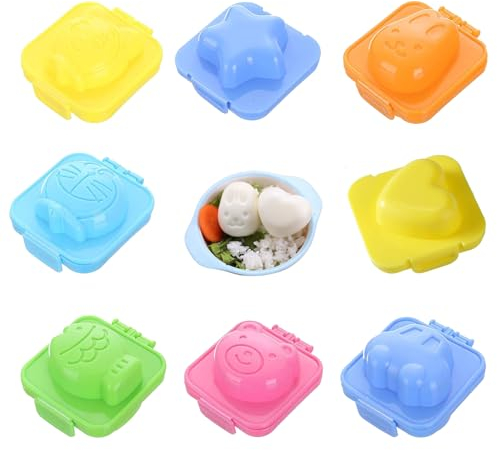 8 Pezzi Uovo Sodo Stampo per Bollire e Baking Mold per Ristoranti di Sushi e Cucina Casa Utensile da Fai-da-te