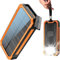 Chargeur Solaire 20000mAh PD20W Batterie Externe Solar Power Bank Chargeur Portable USB C Charge Rapide Compatible avec Téléphone Tablette
