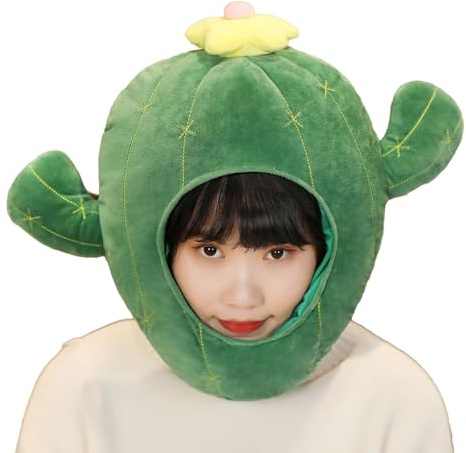Cappello di peluche | Cactus farcito berretto, bambola cactus cappello copricapo prestazioni puntelli cappello festival cap cactus farcito cappelli per bambini