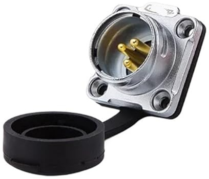 3 poliger Stromanschluss Stecker Steckdose Steckdose außen wasserdicht IP67 Metall