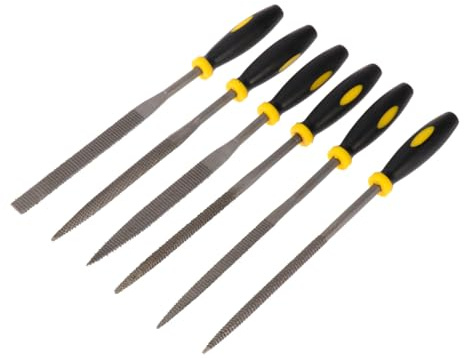 SAFIGLE 6 pezzi Raspe Legno Mini con Manico Antiscivolo Ergonomico per Lavori di Precisione in Legno Pelle e Strumenti Te Resistenti e Durevoli