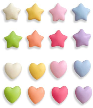 ROKZELT 20 Pezzi Calamite Frigorifero a Forma di Cuore Colorate, Magneti Frigo Decorativi per Lavagna Magnetica, Cucina, Armadietti, Ufficio, Calamite da Frigo per Regalo o Decorazione Casa