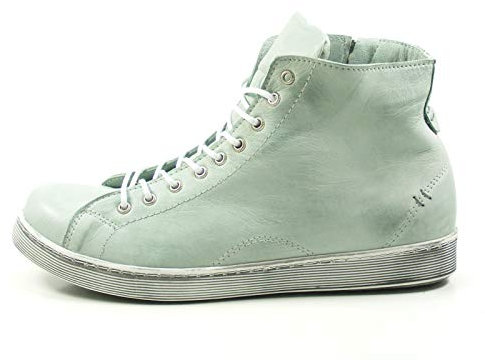 Andrea Conti Schnür-Boots 0341500 High-Top Sneaker Schnürstiefelette, Größe:39 EU, Farbe:Grün
