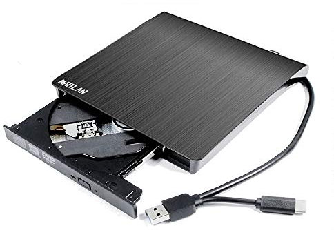 USB-C External DVD CD Burner Player Optical Drive for Lenovo Legion Y530 Y520 Y740 Y7000 Y540 Y730 Y 530 740 7000 540 545 Y545 15 17 Inch Gaming Laptop, Portable USB 3.0 8X DVD+-RW DL CD-R Writer