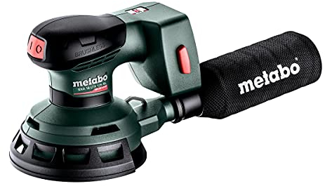 metabo Akku-Exzenterschleifer SXA 18 LTX 125 BL - 18V, CAS, 125mm Schleifteller, bis 10000/min Drehzahl, 2mm Schwingkreis - Kabellos, ergonomisch, für Holz und Metall, präzises Schleifen - Mit Zubehör