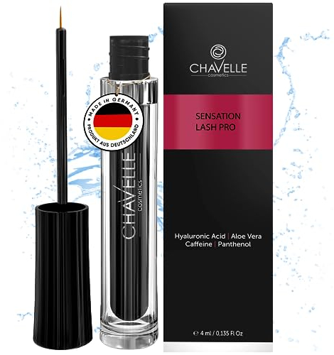 Chavelle Sensation Lash Wimpernserum - Eyelash Serum für lange Wimpern & dichte Augenbrauen - intensiv-Booster Wimpern Wachstum & Augenbrauen - parabenfrei