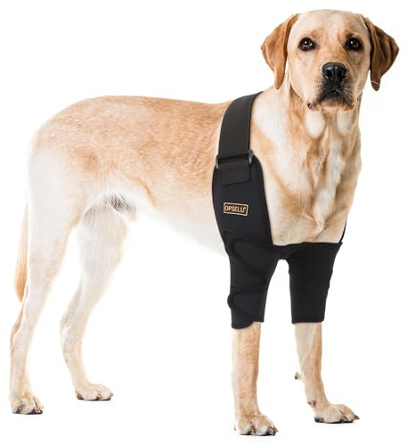 OPSELU Hund armbågsskydd för husdjur armbågsdysplasi, axelförflyttning, XL | Erbjuder armbågsstöd, hjälper till med förlust av stabilitet orsakad av artrit, förhindrar slickning och bitning
