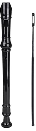 skola blockflöjt 8-håls Blockflöjt Svart Transparent Färg ABS Blockflöjt Studenter Nybörjare Musikinstrument Åtta-håls Blockspelare (Color : Black)