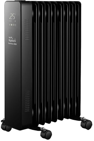 radiador de aceite, enermax 2020, digital, 9 elementos, 2000w, negro (sytech)