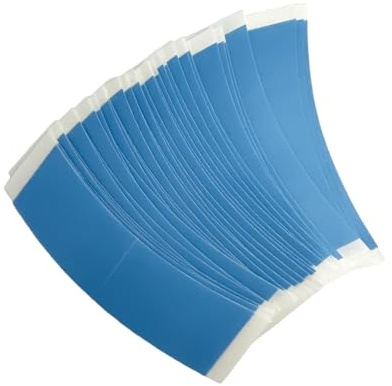 LUTTMANN® Lace Front Blue Liner C Contour Hårsystem Derma-Tec Tape Vinkel för självhäftande remsa 36 delar, för alla hårstycken, peruker och hårsystem