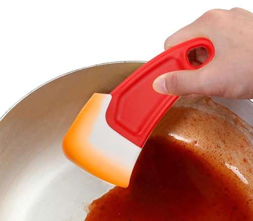 Rascador de ollas, rascador de cocina antiadherente, herramienta de cocina, herramienta raspadora multifuncional para limpieza de cocina, sartenes antiadherentes, utensilios de cocina