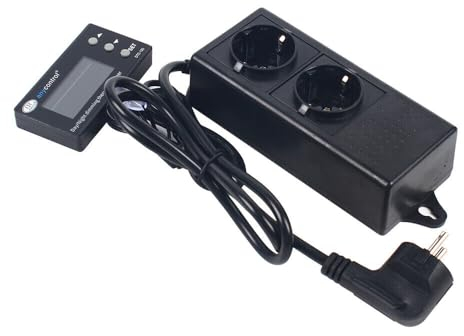 Loobiiny Rettili LCD digitale per acquario, PID, regolatore di temperatura, controllo termico, termostato di raffreddamento, termostato per terrario