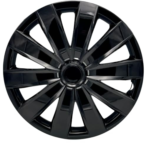 Trimak Radkappen 14 Zoll Radzierblenden 4er Set Schwarz ABS Kunststoff schlagfest und hochwertigem