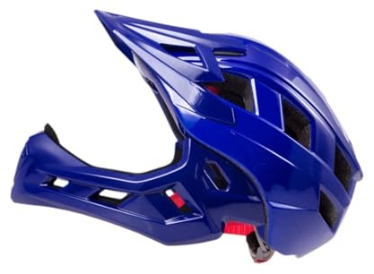 rockible Casco da Bicicletta per Bambini, Casco Integrale E Mezzo Casco Commutabili, Comodo Casco da Bici da Strada, Casco da Bicicletta per La Guida, Blu
