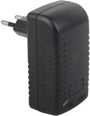 Adaptador Práctico Compacto y Conveniente, Adaptador de Fuente de Alimentación, Protección contra Sobretensión Negra para Protección contra Cortocircuitos Cámara de Protección