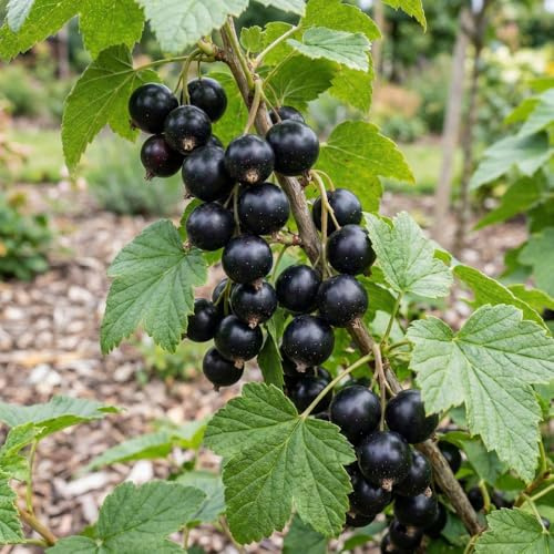 Bedwen Blackcurrant 'Ben Tron' 9cm Plant – High Yielding Upright Fruit Bush for Jams, Juices & Puddings