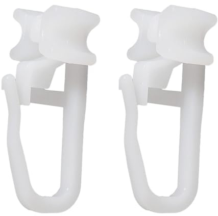 100 Stück X-Gleiter für Gardinenschienen für 6mm Gardinengleiter