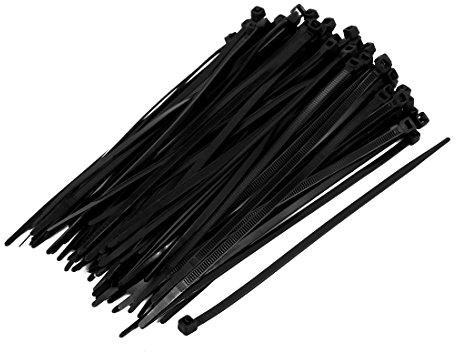 sourcing map 2mm Nylon Autobloquant Câble Serrage Collier Attache Noir 100pcs