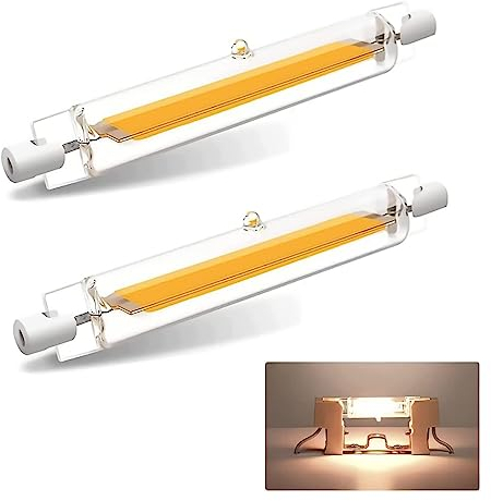 Wenuan R7S LED 118mm Dimmbar Lampen,20W R7S Led 118mm Leuchtmittel,R7S Naturweiß 4500K, Ersatz für 200W R7S Halogenlampen, COB LED Birnen 2000LM, 360 Grad Licht, AC 220V-240V,2er Pack