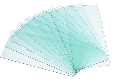 PATIKIL 4.25 x 2 Welding Helmet Lens, 30 Pack Clear PC Weld Hood Protective Replacement Covers Right Angle for Universal Used