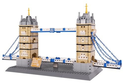 Oichy Tower Bridge - Jouet de Construction - Mini Architecture - Modèle de Blocs de Construction - Monument de renommée Mondiale - Kit de Construction à Collectionner et à décorer (969 pièces)