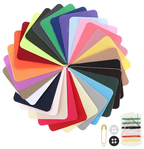JIYIN 26 Stück Flicken zum Aufbügeln, 26 Farben Bügelflicken 12,5x 9,5cm Aufbügelflicken Patches zum Aufbügeln Aufbügler für Kleidung Lochreparatur und Dekoration